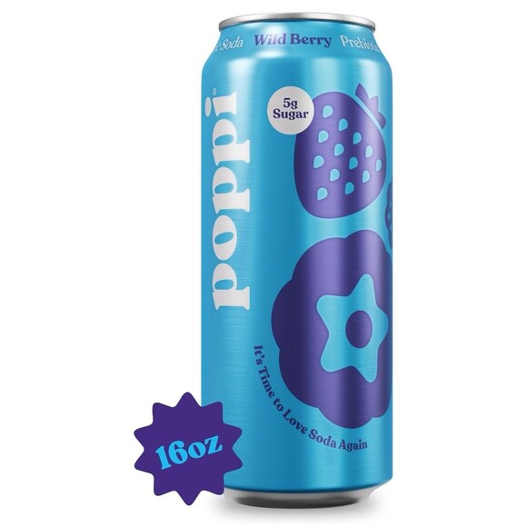 Poppi Wild Berry 12 Pk Sealed Case 16oz Cans Pack Of 12 Sealed Case rare Flavor!